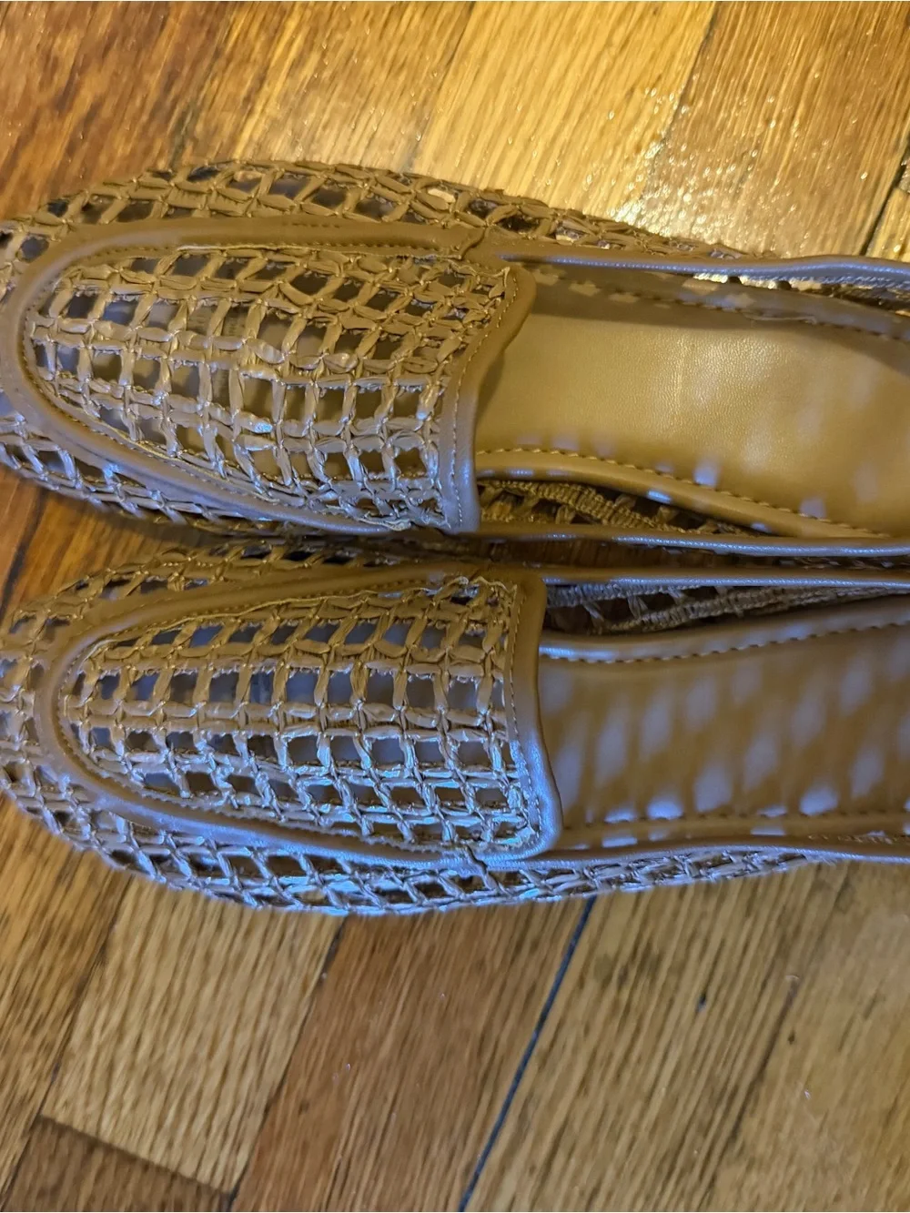 H&M Woven Brown Leather Loafer